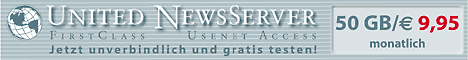United-Newsserver: 3 Tage Gratis Firstclass Usenet Zugang